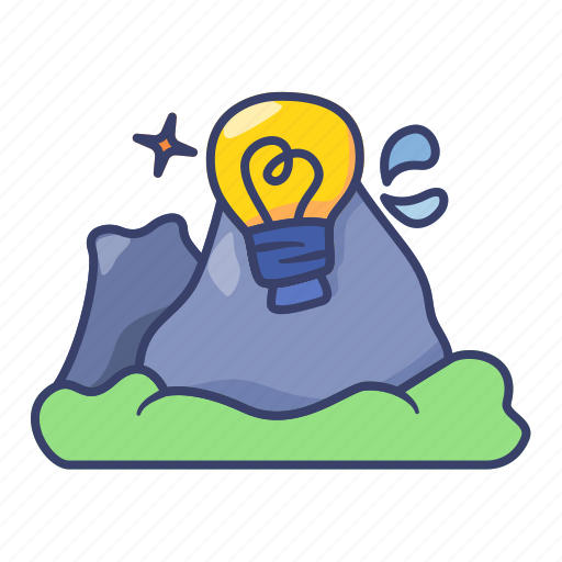 Mountain, idea, creative, finance icon - Download on Iconfinder