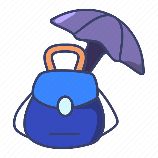Bags, umbrella, safe, secure, finance icon - Download on Iconfinder