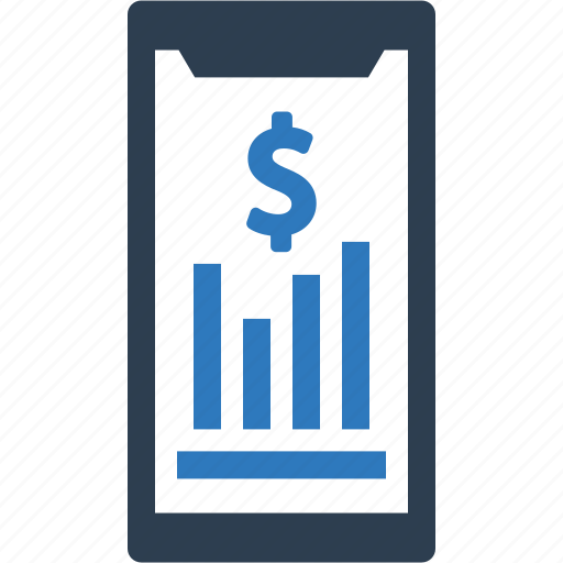 Growth, profit, mobile, analysis, chart icon - Download on Iconfinder