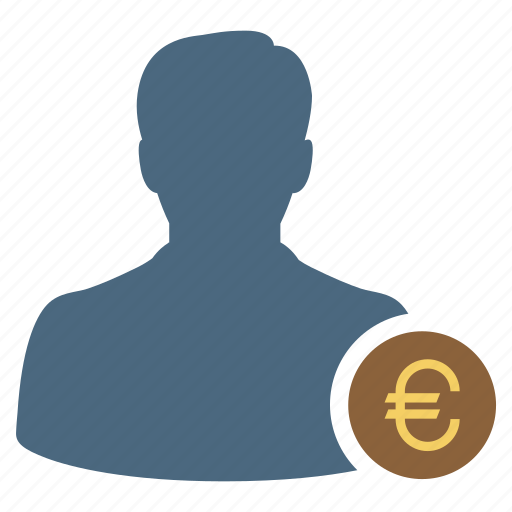Businessman, euro, finance, income, investment, investor, money icon - Download on Iconfinder