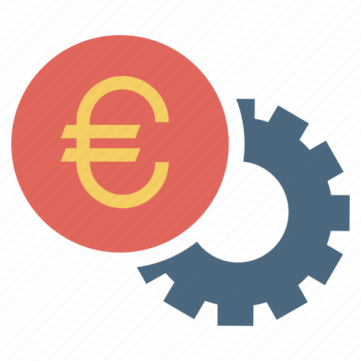 Euro, finance, money, payment, settings, wheel icon - Download on Iconfinder