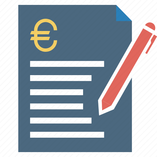Bill, challan, document, euro, finance, loan, quotation icon - Download on Iconfinder