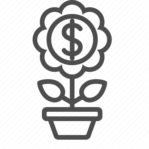 Business, finance, flower, flower pot, investment, startup icon - Download on Iconfinder