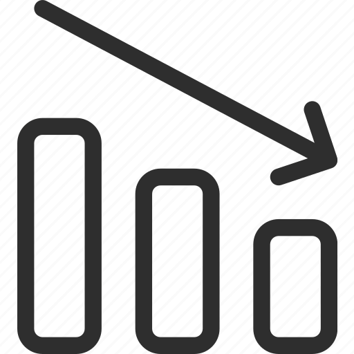 25px, arrow, diagram, down, iconspace icon - Download on Iconfinder