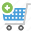 add, buy, cart, plus, trolley 