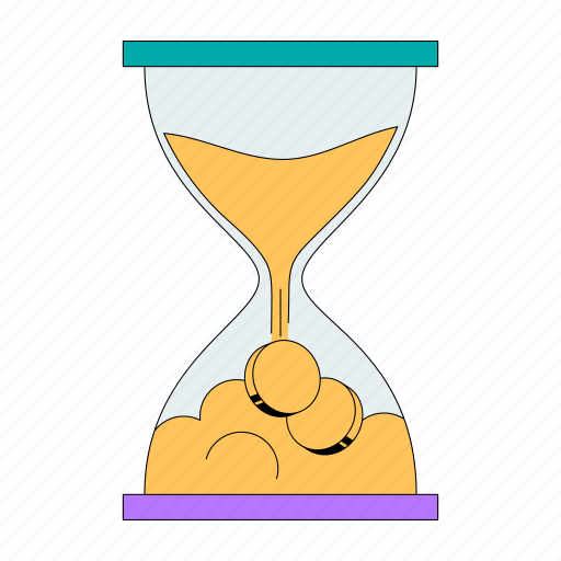Investment, money, time, hourglass, savings icon - Download on Iconfinder