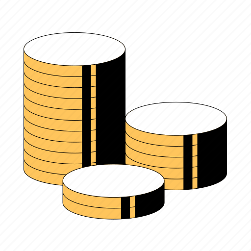 Coin, gold, money, cash, stack icon - Download on Iconfinder