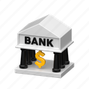 bank, finance, illustration, corporate, money, business, roof, wealth, architecture, banking, isolated, icon, concept, financial, investment, cash, 3d, building, symbol, classic