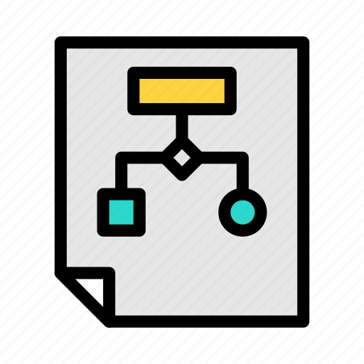 Flowchart, diagram, finance, file, document icon - Download on Iconfinder