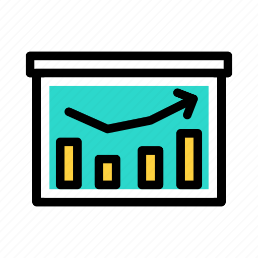 Presentation, graph, board, finance, marketing icon - Download on Iconfinder