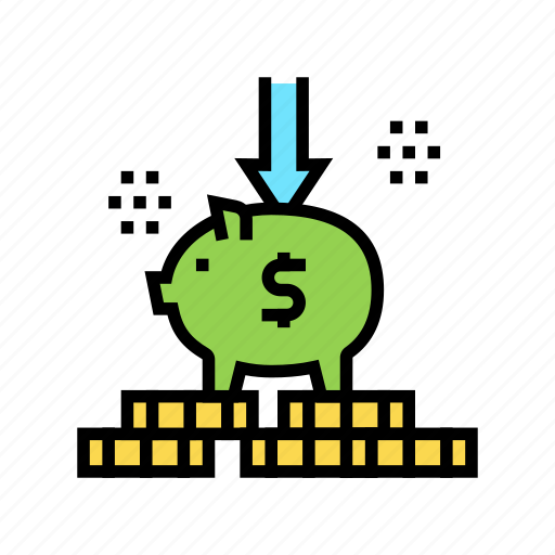 Bank, education, investment, money, piggy, put icon - Download on Iconfinder