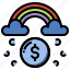 financial, freedom, sky, dollar, rainbow, business, money, independent, success, rich, invest, wealth 