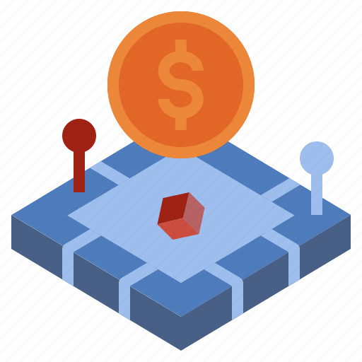 Monopoly, game, dice, concept, competition, dollar, success icon - Download on Iconfinder