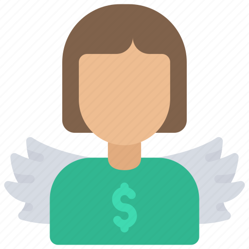 Angel, investor, investment, woman, avatar icon - Download on Iconfinder