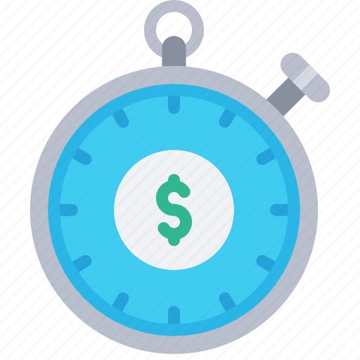 Investment, company, timer, stopwatch, money icon - Download on Iconfinder