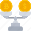 bitcoin, and, money, balance, fintech, crypto, cryptocurrency 