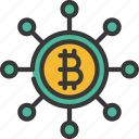 bitcoin, network, fintech, crypto, cryptocurrency, blockchain