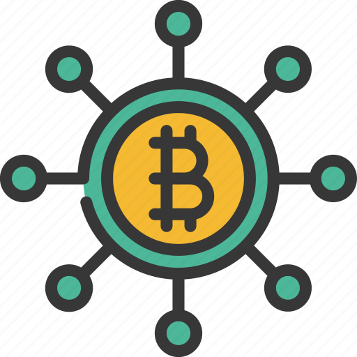 Bitcoin, network, fintech, crypto, cryptocurrency, blockchain icon - Download on Iconfinder