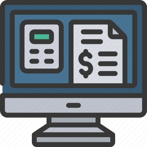 Computer, budgeting, fintech, budget icon - Download on Iconfinder