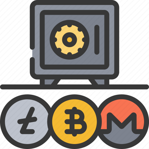 Virtual, currency, vault, fintech, crypto, cryptocurrency, blockchain icon - Download on Iconfinder