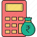 budget, finance, calculator, investment, money, banking, rupee, payment