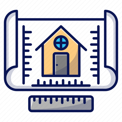 Construction, plan, architect, engineer, build house icon - Download on Iconfinder