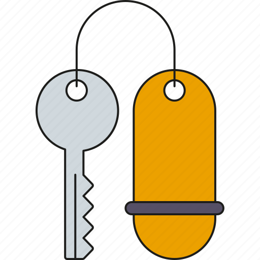 Holidays, hotel key, key tag, tourism, travel, vacation icon - Download on Iconfinder