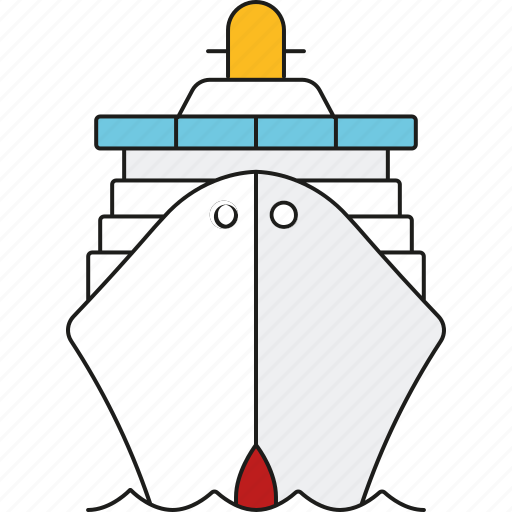 Cruise, cruise ship, holidays, ocean liner, tourism, travel, vacation icon - Download on Iconfinder
