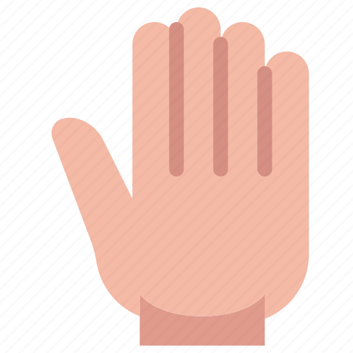 Finger, count, hand, gesture, back, five icon - Download on Iconfinder