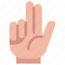 finger, count, hand, gesture, palm, eight 