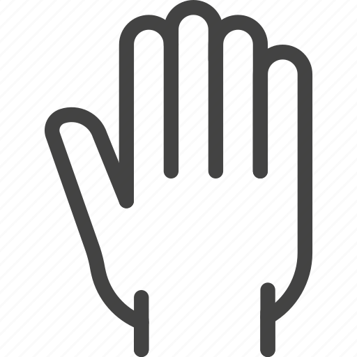 Back, count, counting, finger, five, gesture, hand icon - Download on Iconfinder