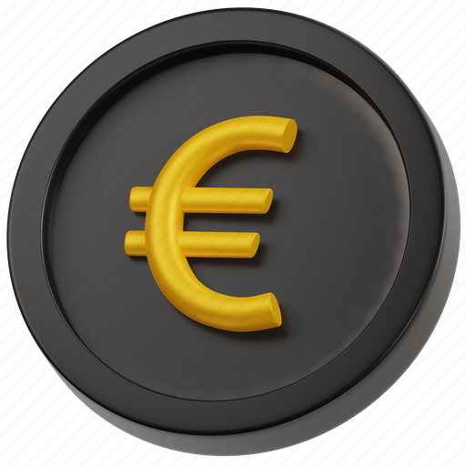 Coin, euro, cash, money, payment, bitcoin, finance 3D illustration - Download on Iconfinder