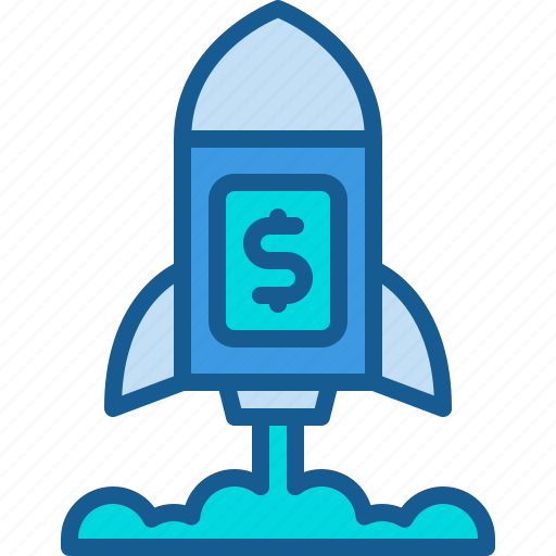 Fintech, launching, rocket, start, up icon - Download on Iconfinder