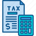 calculator, finance, receipt, report, tax