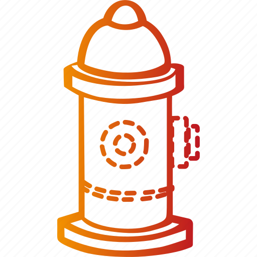 Burn, fire, firefighter, flame, hydrant, water icon - Download on Iconfinder