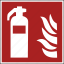 extension, extinguisher, fire, flame, flames, safety