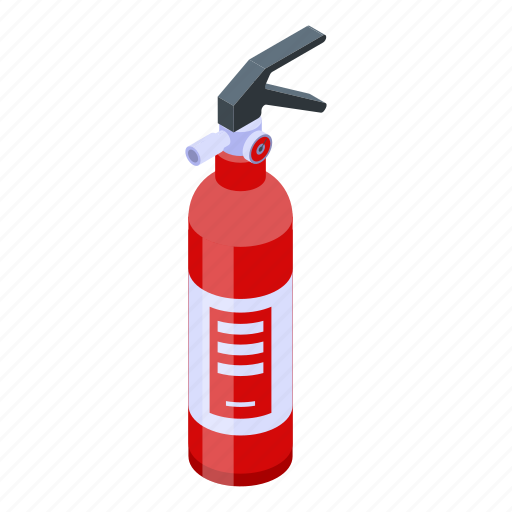 Cartoon, extinguisher, fire, foam, isometric, silhouette, water icon - Download on Iconfinder