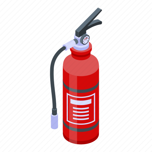 Cartoon, chemical, extinguisher, fire, isometric, silhouette, water icon - Download on Iconfinder