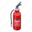 cartoon, chemical, extinguisher, fire, isometric, silhouette, water 