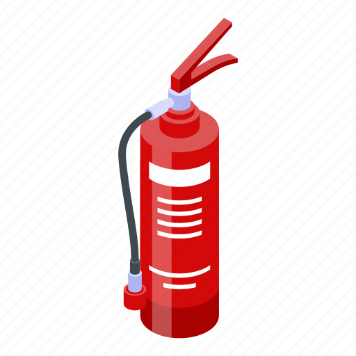 Cartoon, extinguisher, fire, hand, isometric, logo, safety icon - Download on Iconfinder