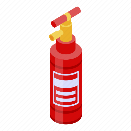 Cartoon, extinguisher, fire, foam, isometric, safety, security icon - Download on Iconfinder