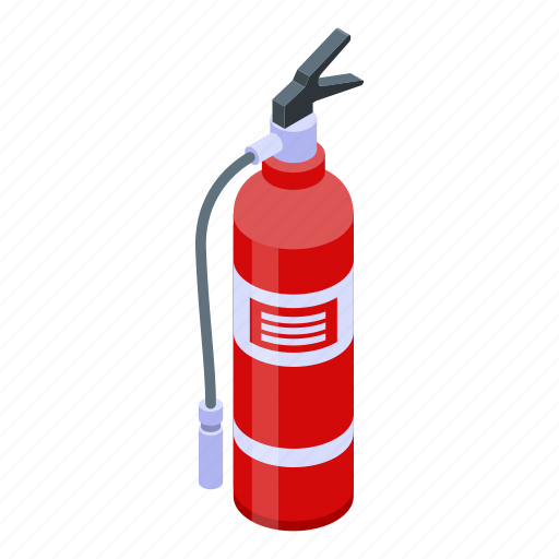 Cartoon, extinguisher, fire, isometric, logo, prevention, water icon - Download on Iconfinder