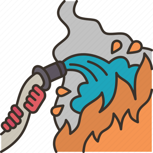 Fire, extinguish, foam, water, flame icon - Download on Iconfinder