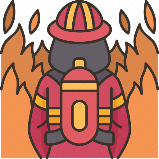 Fire, fighting, fireman, flame, emergency icon - Download on Iconfinder