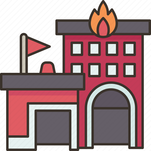 Fire, station, department, rescue, service icon - Download on Iconfinder
