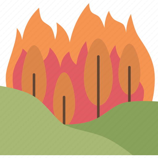 Wildfire, forest, burn, disaster, natural icon - Download on Iconfinder