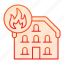 fire, home, security, house, safety, network, insurance, protection, flaming 