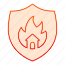 fire, security, heraldic, safety, insurance, protection, secure, metal, danger