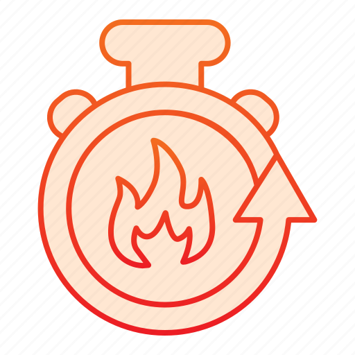 Fire, stopwatch, watch, timer, time, clock, fast icon - Download on Iconfinder