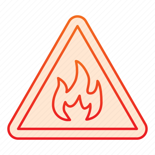 Legal, fire, triangle, security, safety, attention, material icon - Download on Iconfinder
